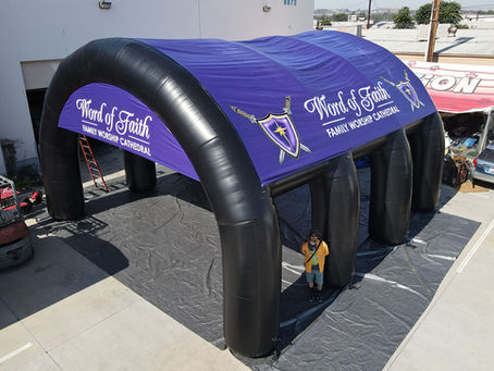 Inflatable Church Tent Word of Faith