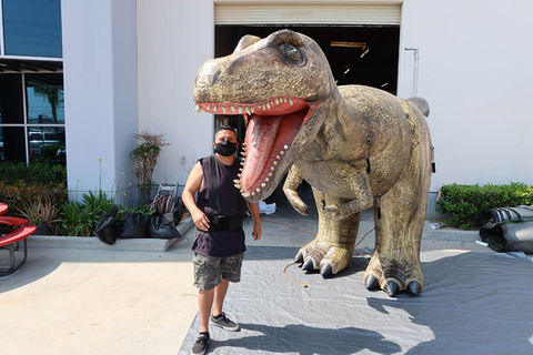 Custom Inflatable T-Rex Prop for Rent or Sale Los Angeles