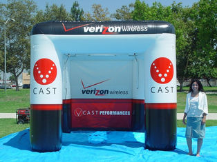 10x10 Custom printed inflatable misting tent Verizon