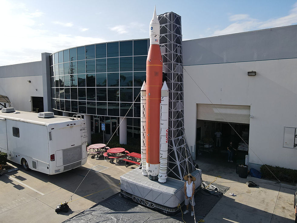 25 ft. Giant Inflatable NASA Rocket Ship with Launch Pad