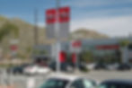 Car dealership advertising flags Nissan
