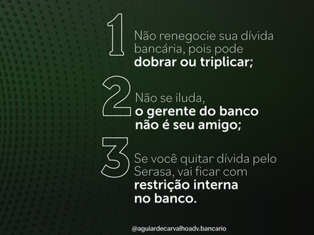 Erros que você não pode cometer, tendo dívidas bancárias
