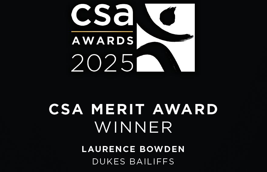 Dukes Bailiffs recipient of Credit Services Association Merit Award 2025