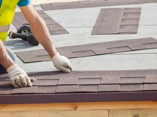 Putting asphalt shingles on a roof