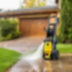 High quality image power washer next to driveway .webp