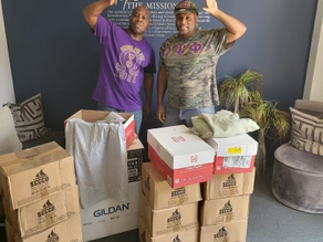 Lambda Omicron's Social Action Committee Partners With Hope The Mission. 