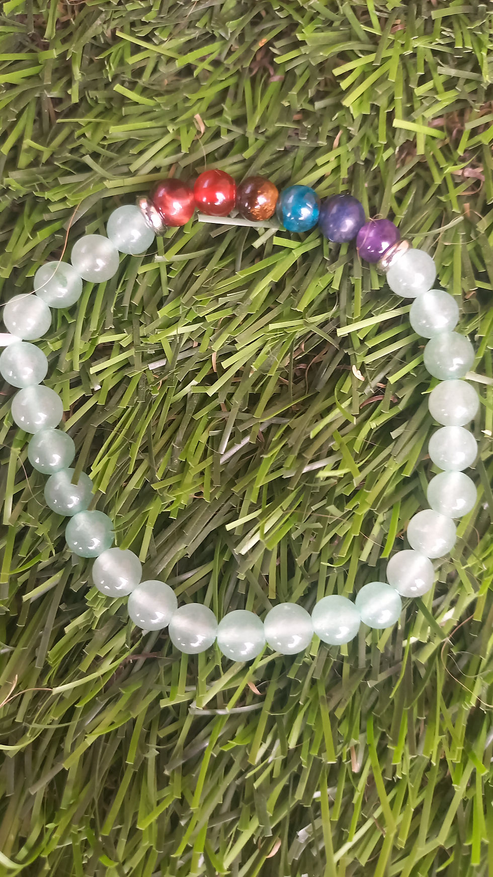Bracelet 7 chakras version Aventurine Verte