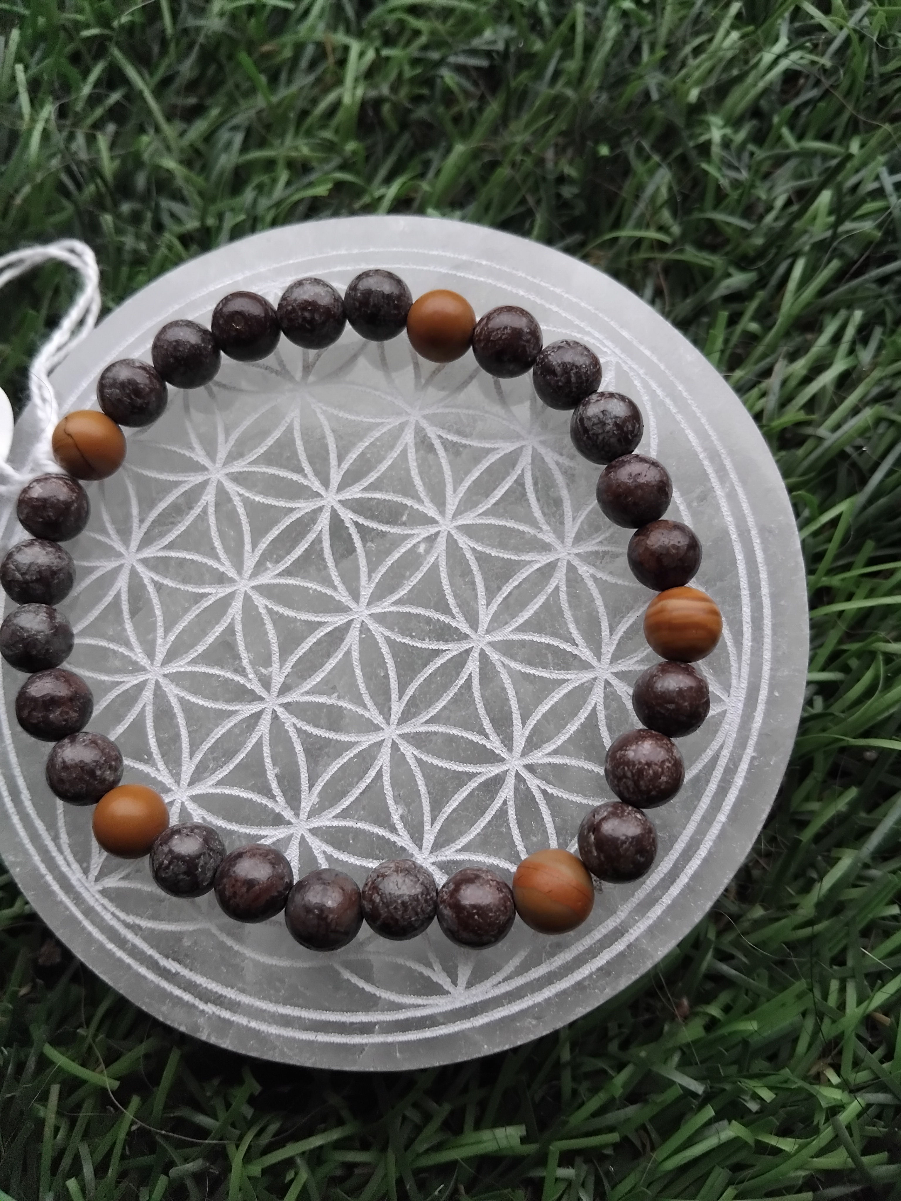 Bracelet Picasso et Woodgrain 6 mm