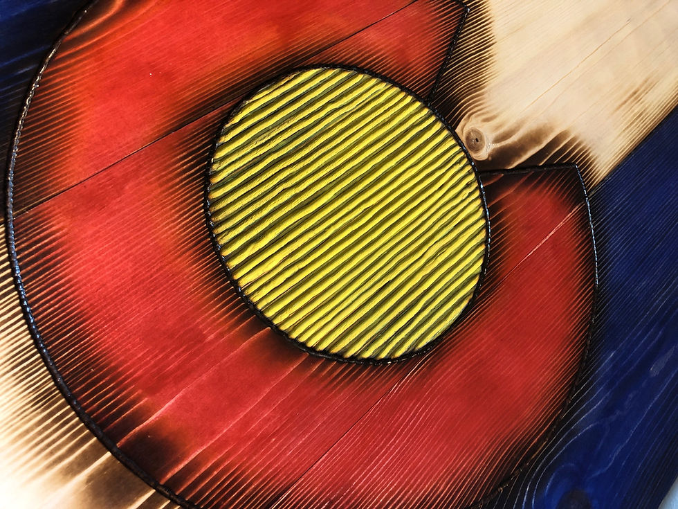 Thumbnail: Wood Colorado Flag