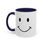 Thumbnail: Happy Face Coffee Mug, Smiley Face Accent Mug, 11oz or 15oz Size, Color Options