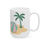 Thumbnail: Fun Beach Style Coffee Mug, Ceramic Coffee Cup, 11oz or 15oz Size, Perfect Gift