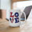 Thumbnail: Large Mug 15oz, Love America, Ceramic Coffee Cup, Love USA Mug, Fun Gift Mug