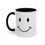 Thumbnail: Happy Face Coffee Mug, Smiley Face Accent Mug, 11oz or 15oz Size, Color Options