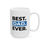 Thumbnail: Best Dad Ever Coffee Mug, 11oz/15oz, Dad Gift, Father's Day Mug, Fun Ceramic Cup