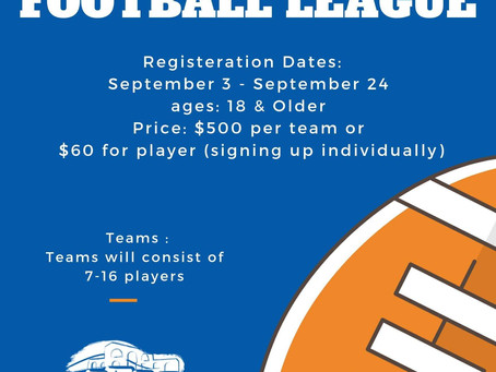 New Adult Flag Football League