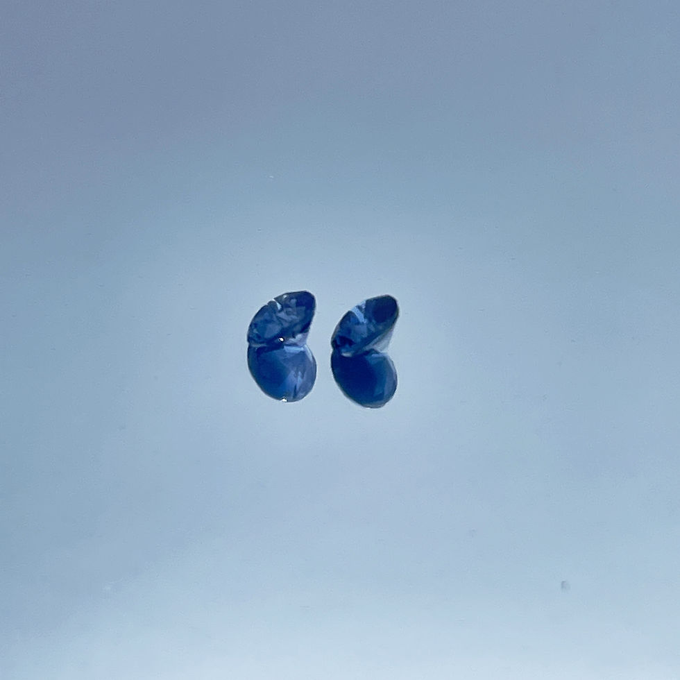 Thumbnail: 0.265ct (total) Blue sapphire pair