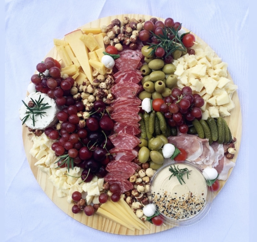 Arranged Food and Objects