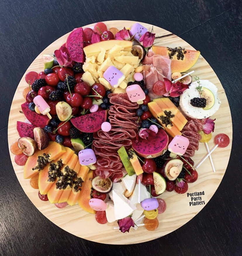 Arranged Food and Objects