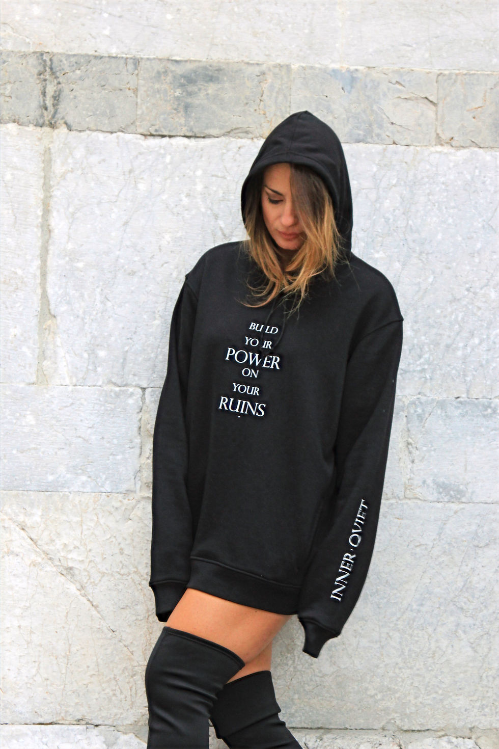Miniatura: BLACK OVERSIZE HOODIE