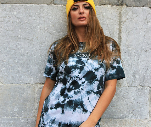 SHIBORI T-SHIRT DRESS