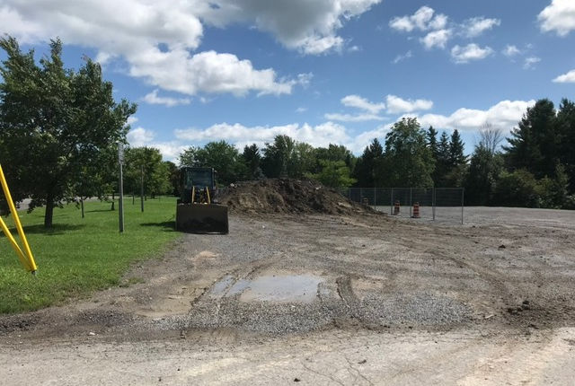 Soil Stocked at South End of Centennial Parking Area, for Possible Re-Use