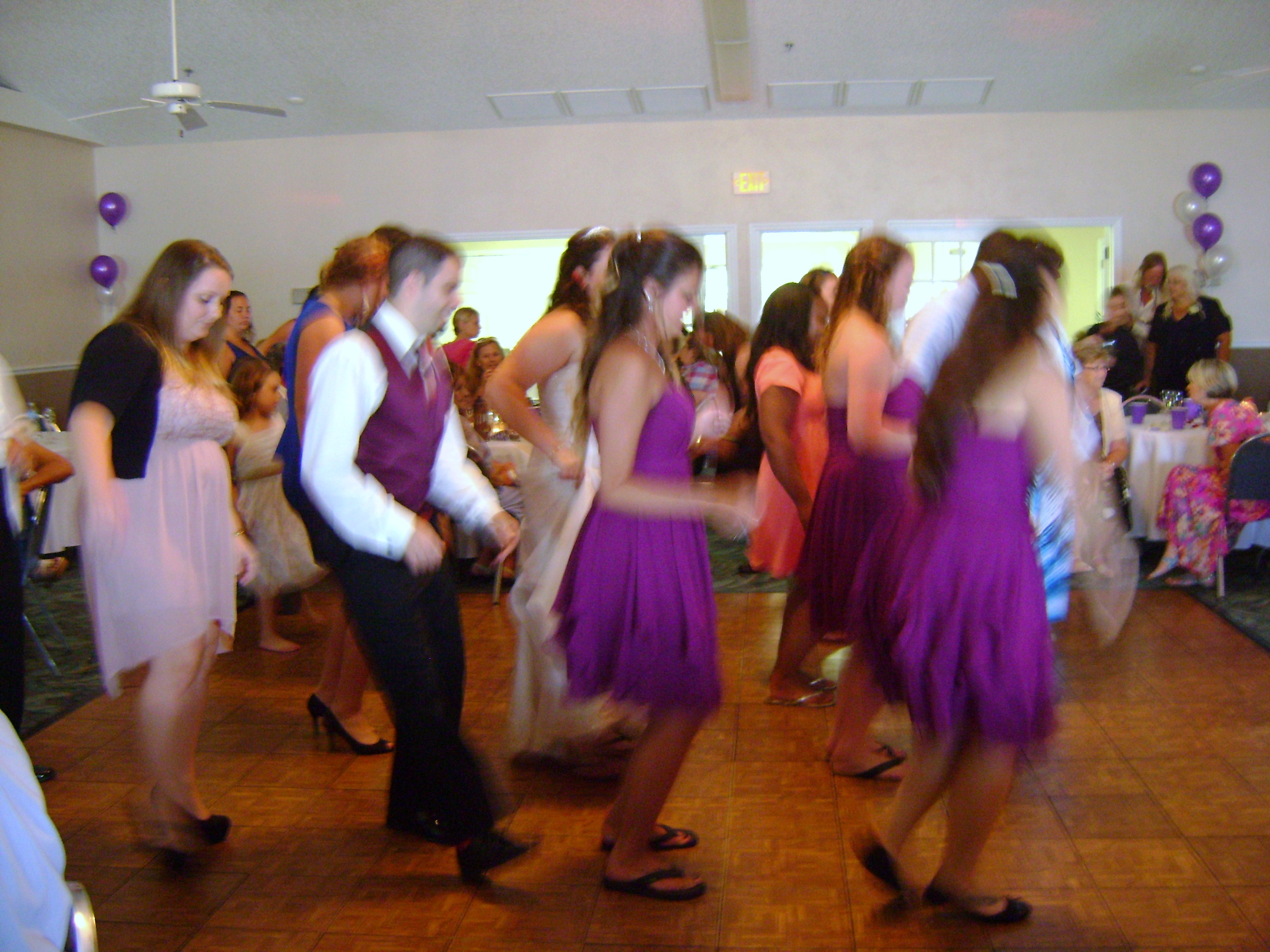 Misty & Evan cha cha slide