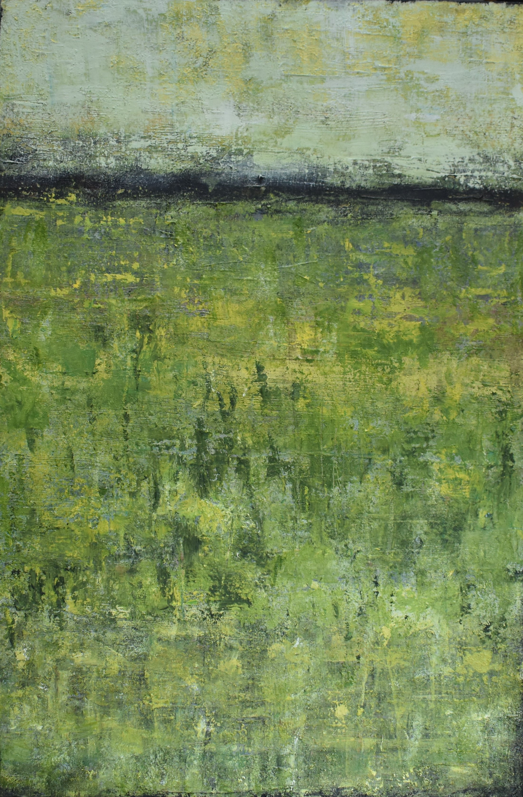 green yellow field SOLD