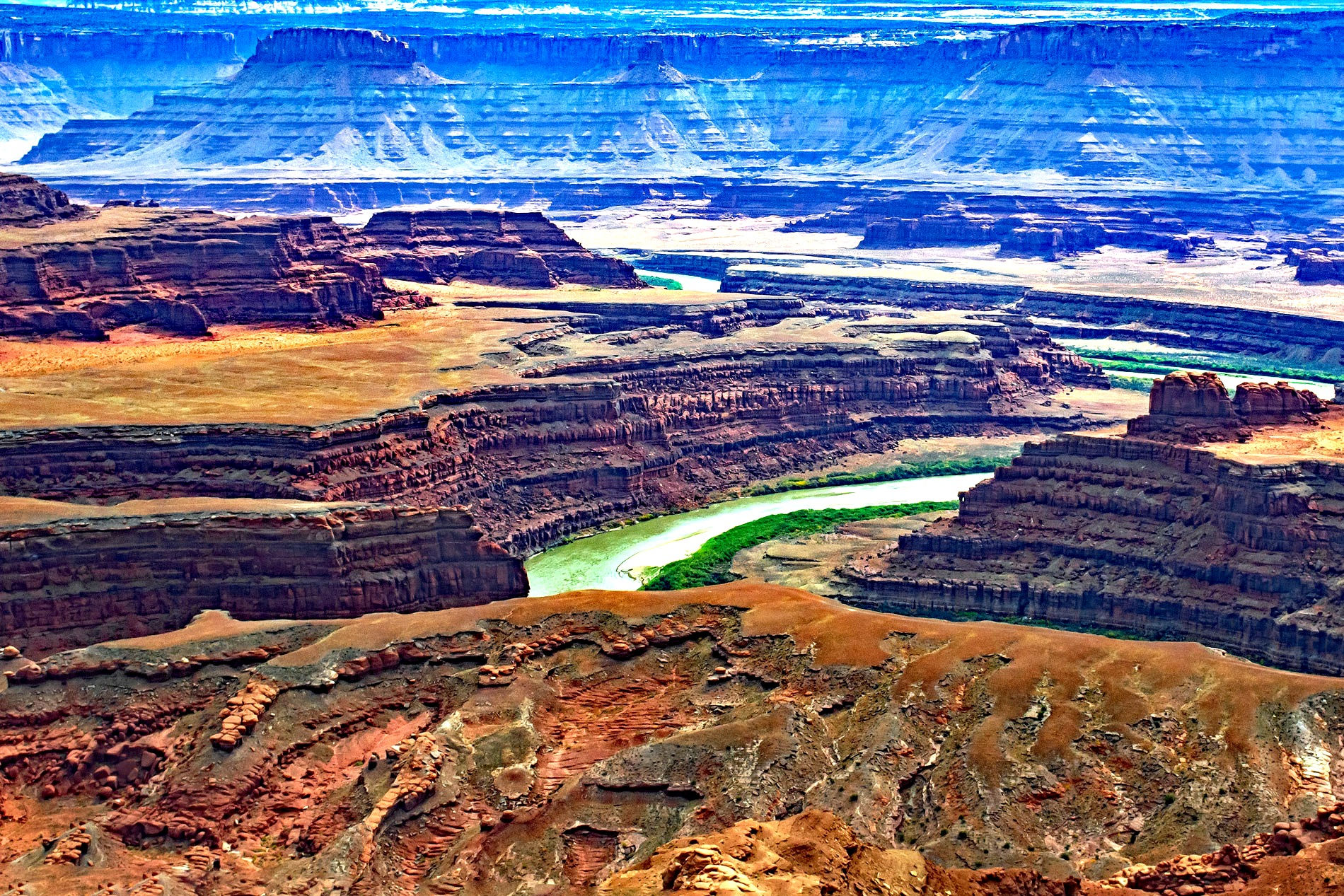 Rugged canyon river landscape at Dead Horse Point near Moab, Utah, fine art photograph by Tom Redman