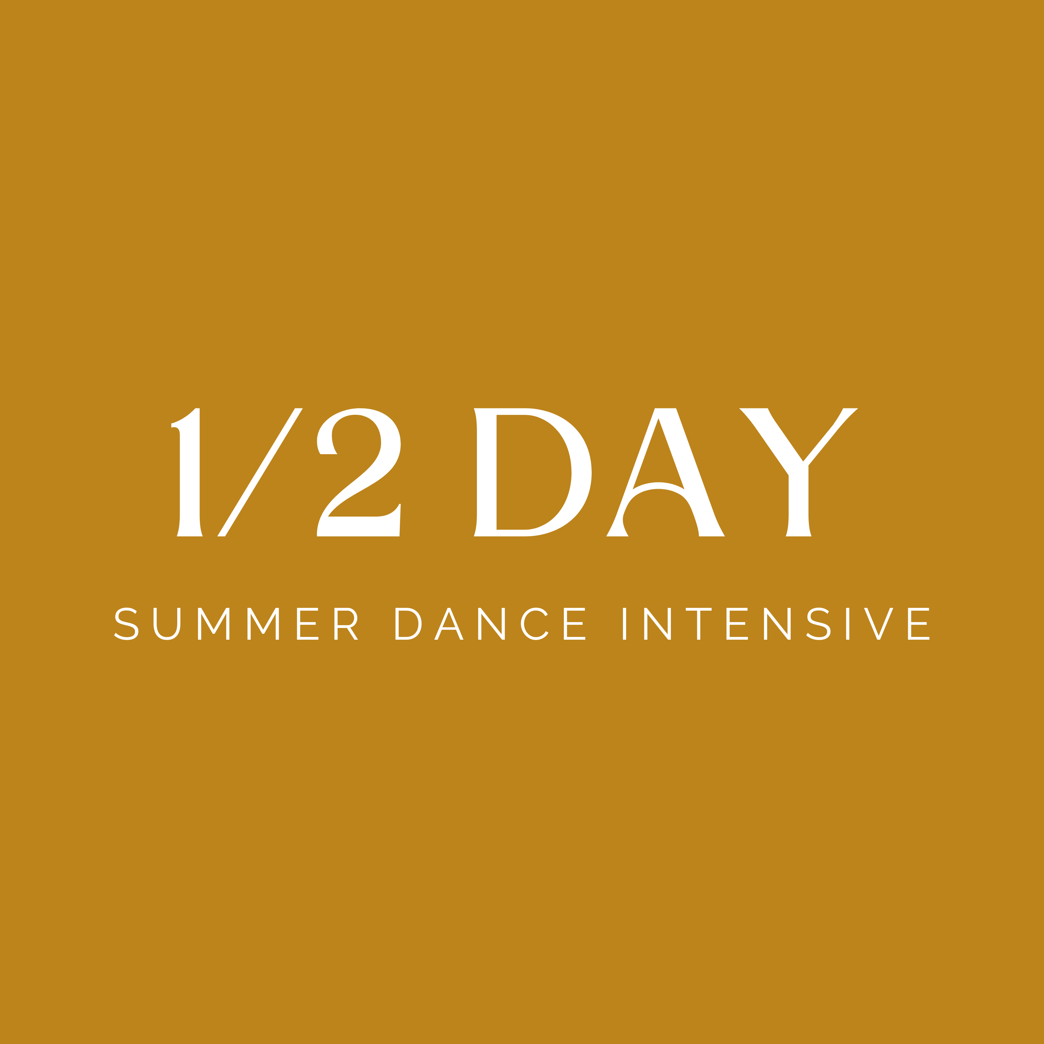 Half Day Summer Dance Intensive 2025 Registration