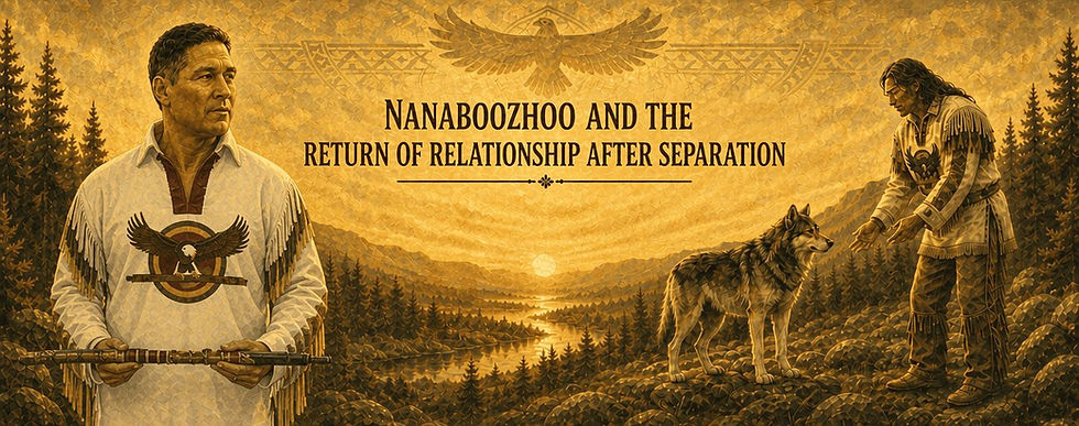 Nanaboozhoo and the Return of Relationship After Separation: Why Healing Begins When We Remember We Belong to One Another