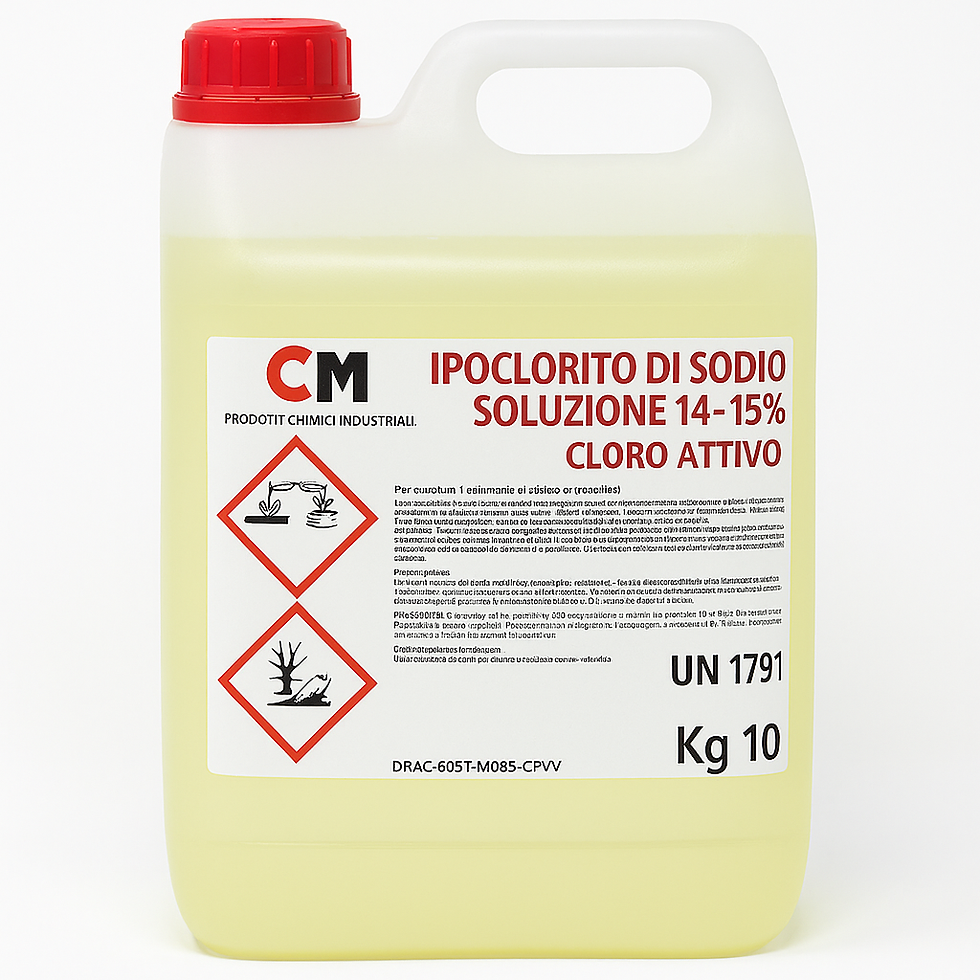 Tanica da 10 kg di ipoclorito di sodio 14–15% – Cloro liquido concentrato per piscina