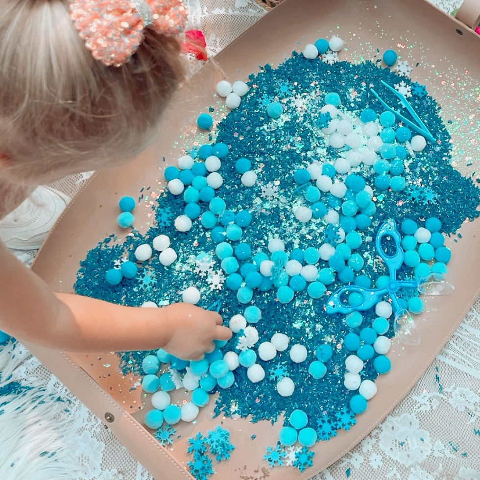 Thumbnail: Frozen Fantasy - Rice-Based Sensory Tray Kit