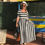 Thumbnail: The Sara Dress: Black & White Striped Classic Dress