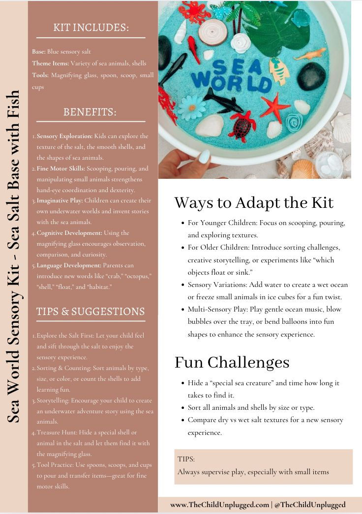 Thumbnail: Sea World Sensory Kit - Sea Salt Base with Fish