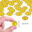 Thumbnail: Glass Stones/Pebbles - Yellow (Pack of 100)