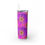 Thumbnail:  "Flower Dimension"  Skinny Tumbler with Straw, 20oz