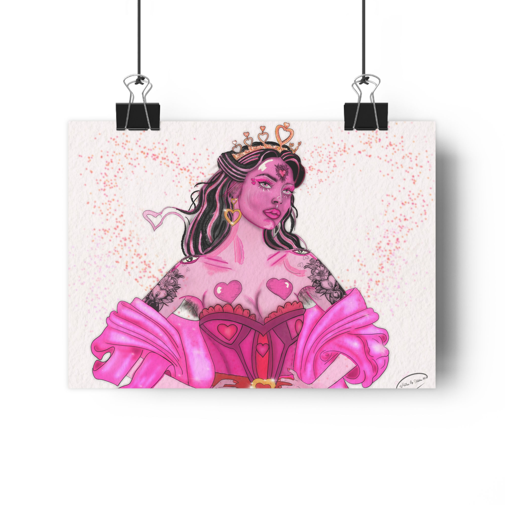 "Valentines Day Queen" 11x8" Giclée  art print