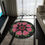 Thumbnail: "Strawberry Mandela ( Black ) Round Rug