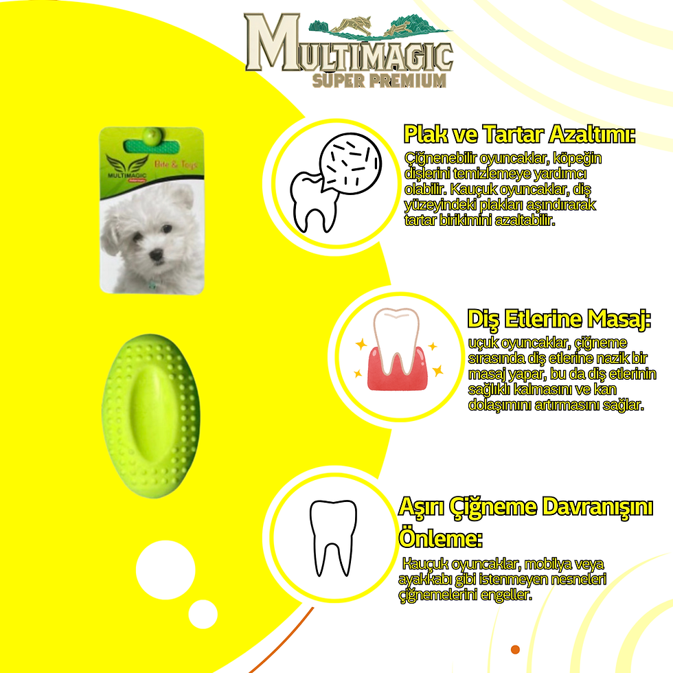 Küçük resim: MULTIMAGIC KÖPEKLER İÇİN ''OVAL TOP'' PLASTİK OYUNCAK