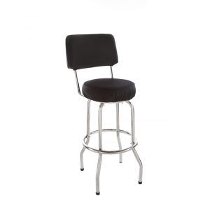 Black Stool w/Back