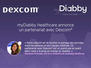 MyDiabby collabore avec Dexcom® pour faciliter le partage des données des patients à leurs médecins