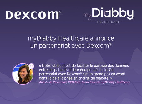 MyDiabby collabore avec Dexcom® pour faciliter le partage des données des patients à leurs médecins