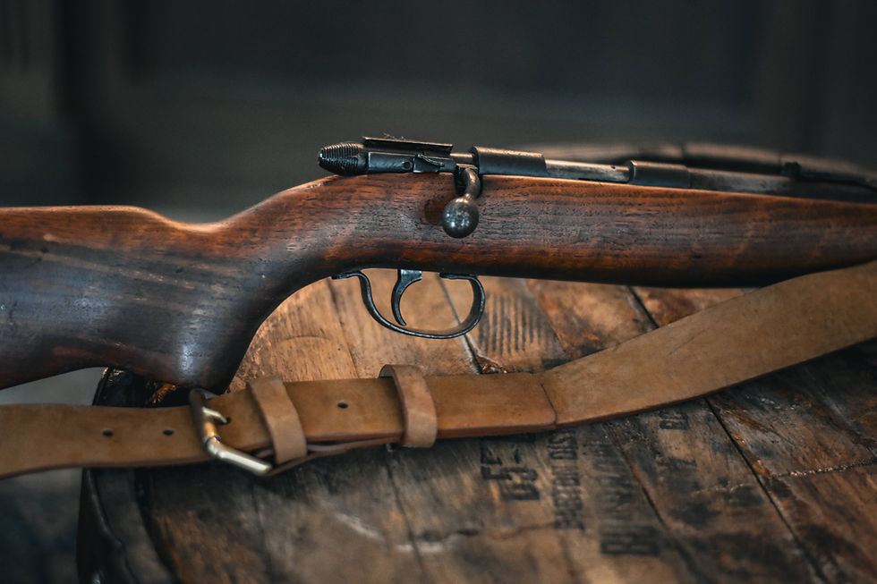 Thumbnail: Classic Leather Rifle Sling Nubuck Natural