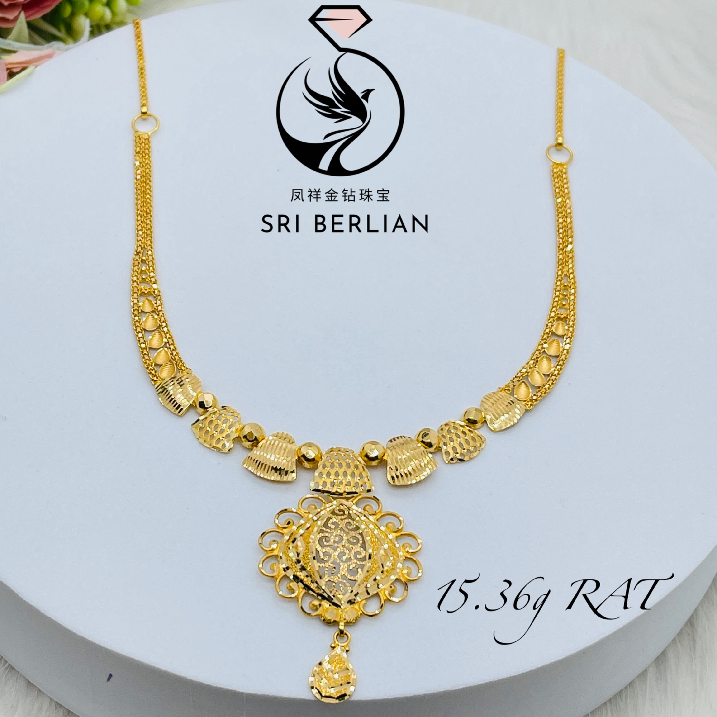 916 Gold Bombay Necklace 49