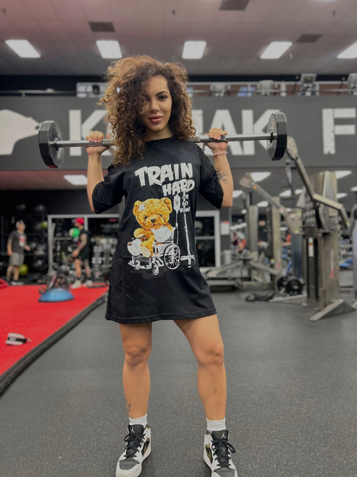 Oversized T-shirt Train Hard