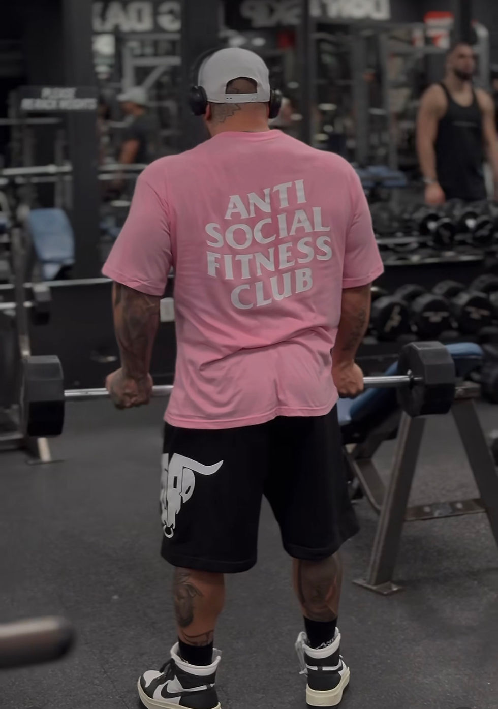 Miniatura: Oversized Pink T-shirt - Anti Social Fitness Club