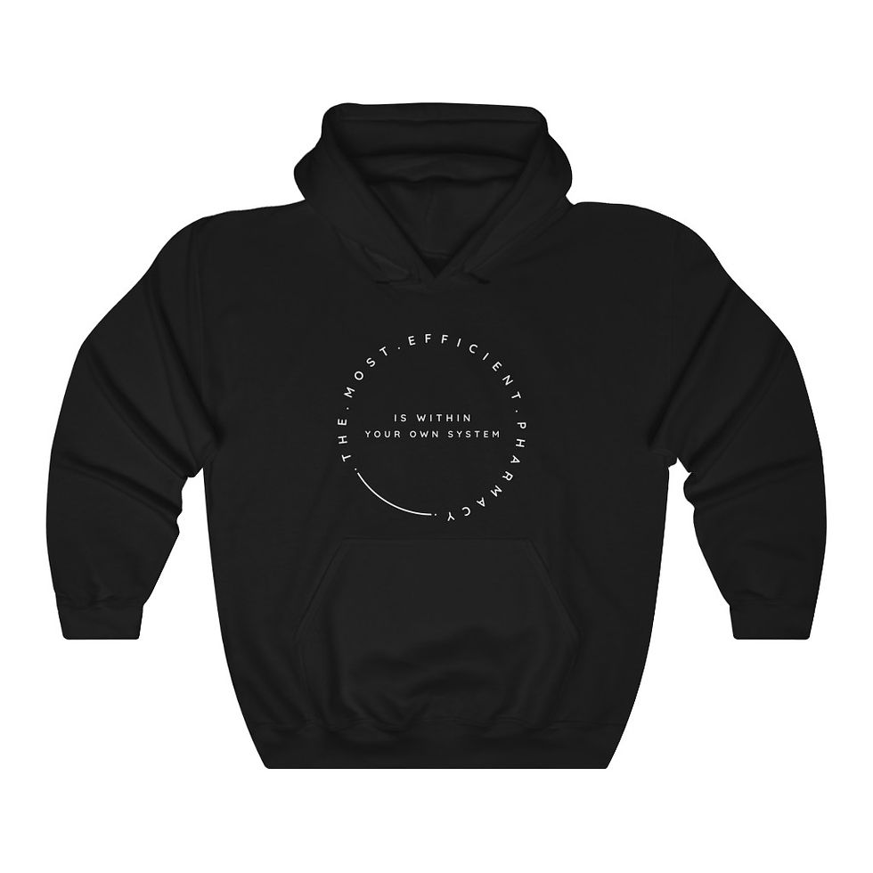 Thumbnail: The Most Efficient Pharmacy Is Within Your Own System - Unisex Premium Hoodie