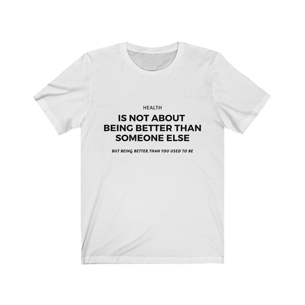 Thumbnail: Health Is Not About Being Better Than Someone Else - Unisex Premium T-Shirt