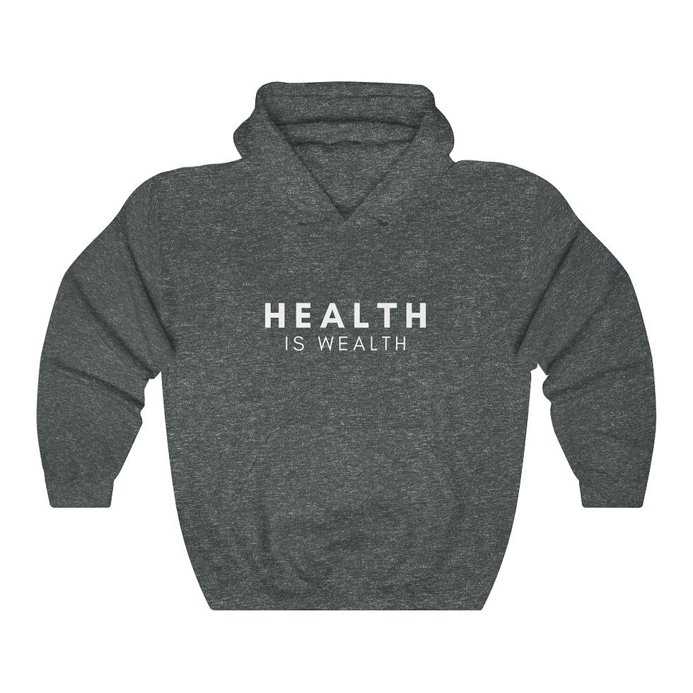 Thumbnail: Health Is Wealth - Unisex Premium Hoodie