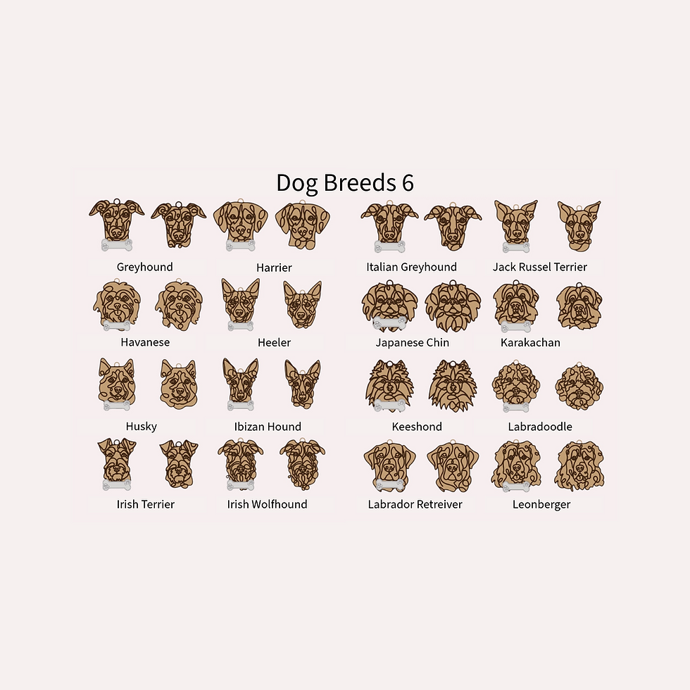 Thumbnail: Personalized Dog Breed Ornament (A–M) – Custom Christmas Decor, Choose from 80+ 